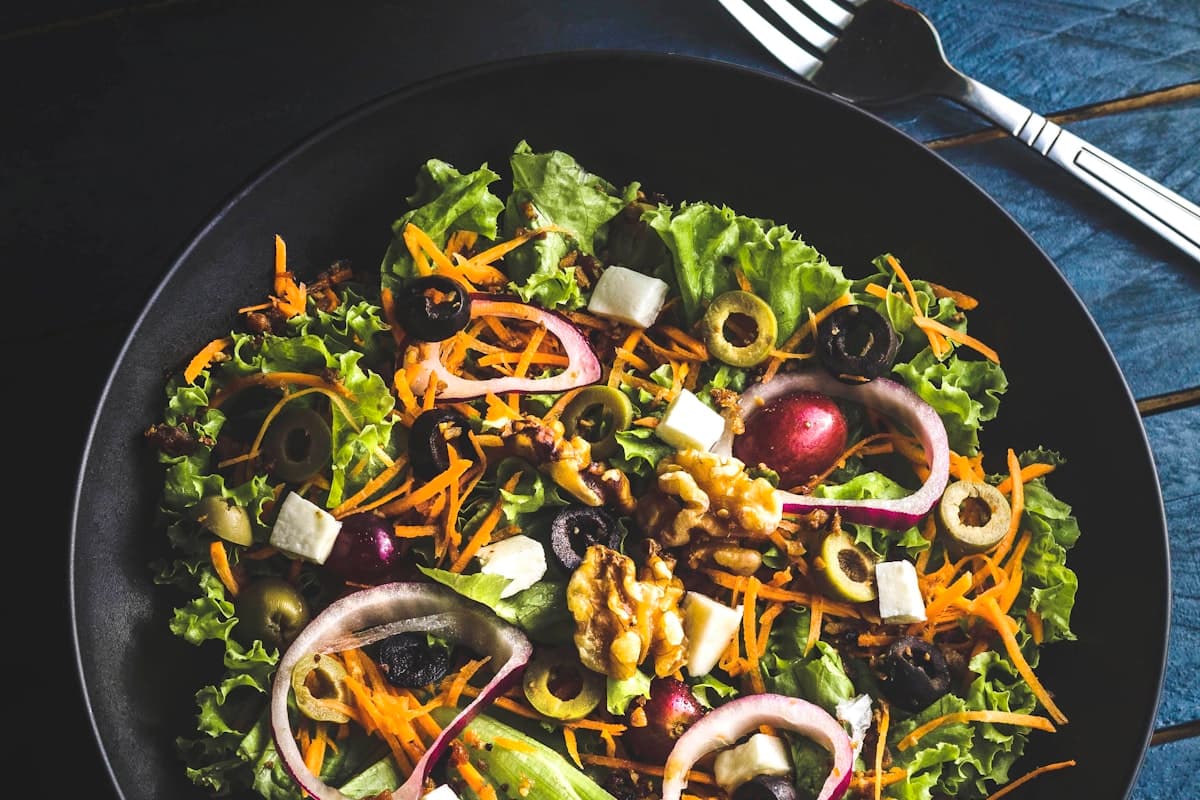 Illustrative colourful sharing dish