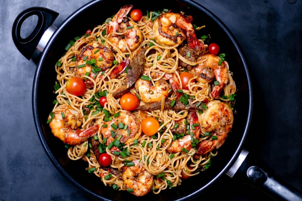 Illustrative Italian pasta dish