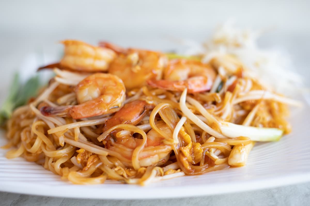 Illustrative Asian noodle dish